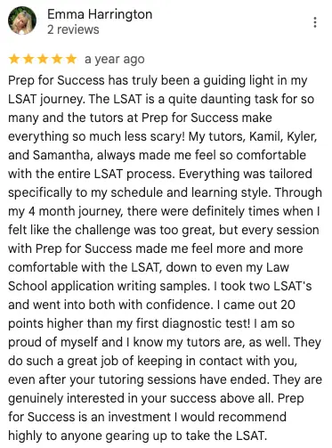 Emma Prep For Success Tutors Review